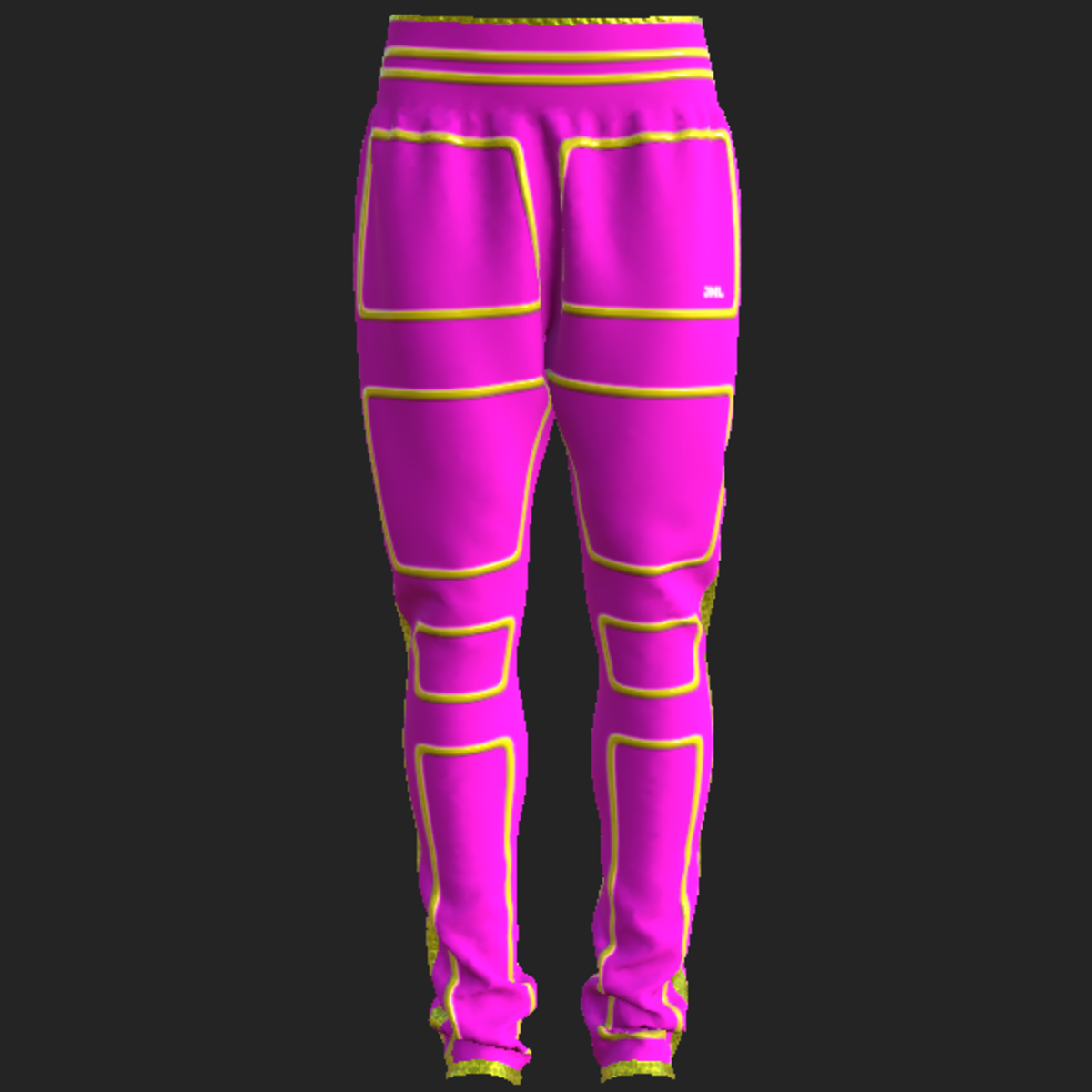 NEO SPORT PANTS_ FUCHSIA YELLOW