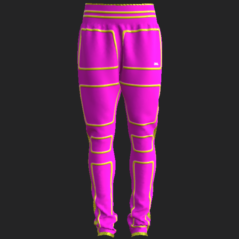 NEO SPORT PANTS_ FUCHSIA YELLOW