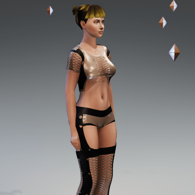 KIBI OUTFIT_ ( top_ SHORTS_ socks_ ) BEIGE