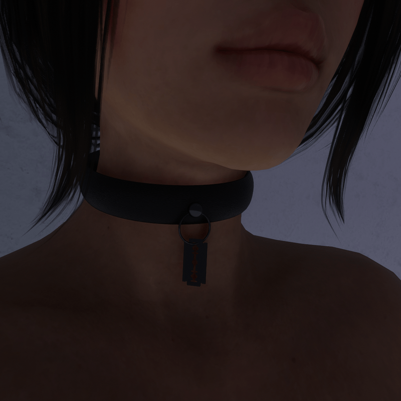 Razor Blade Choker (Onyx)