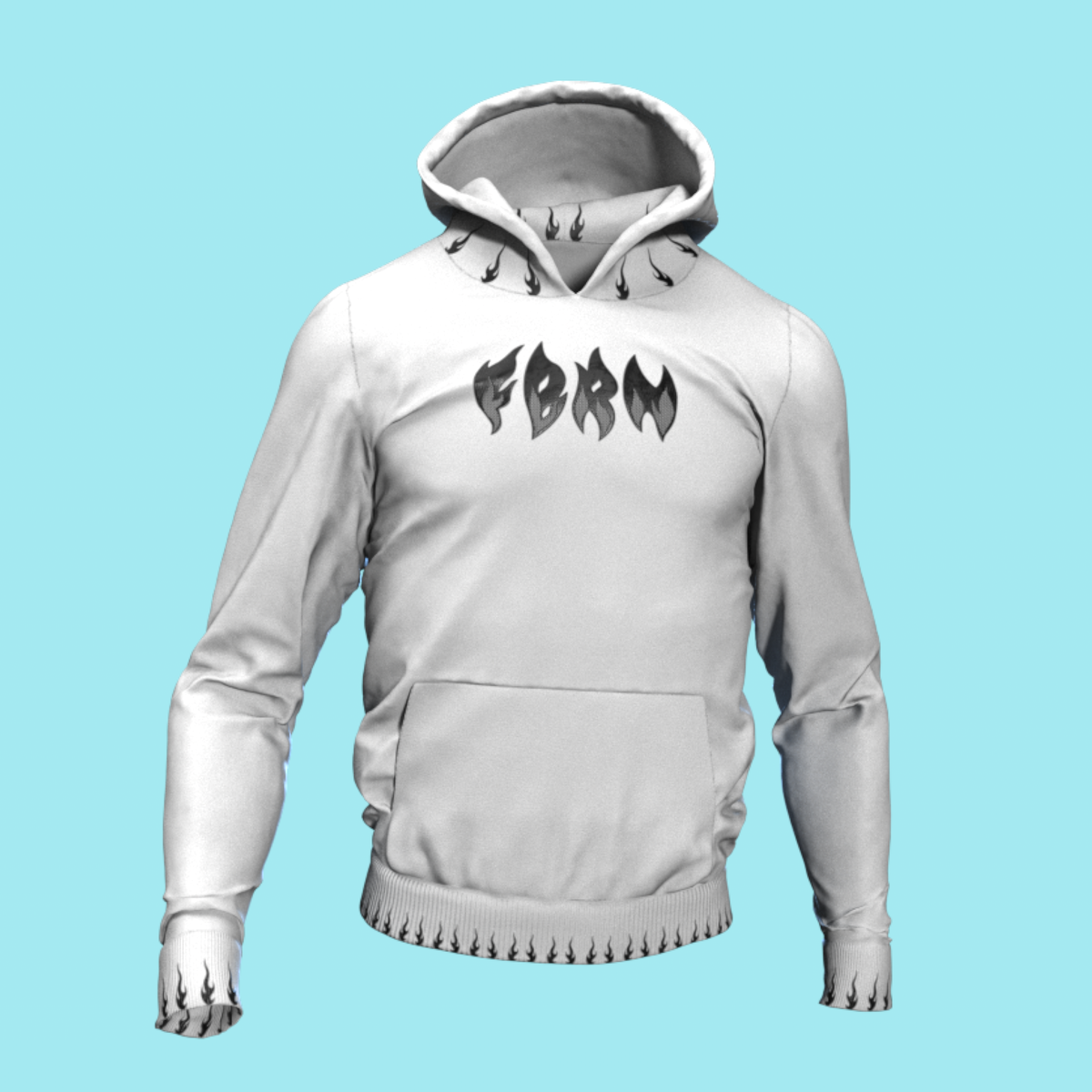 Hoodie Pyro White