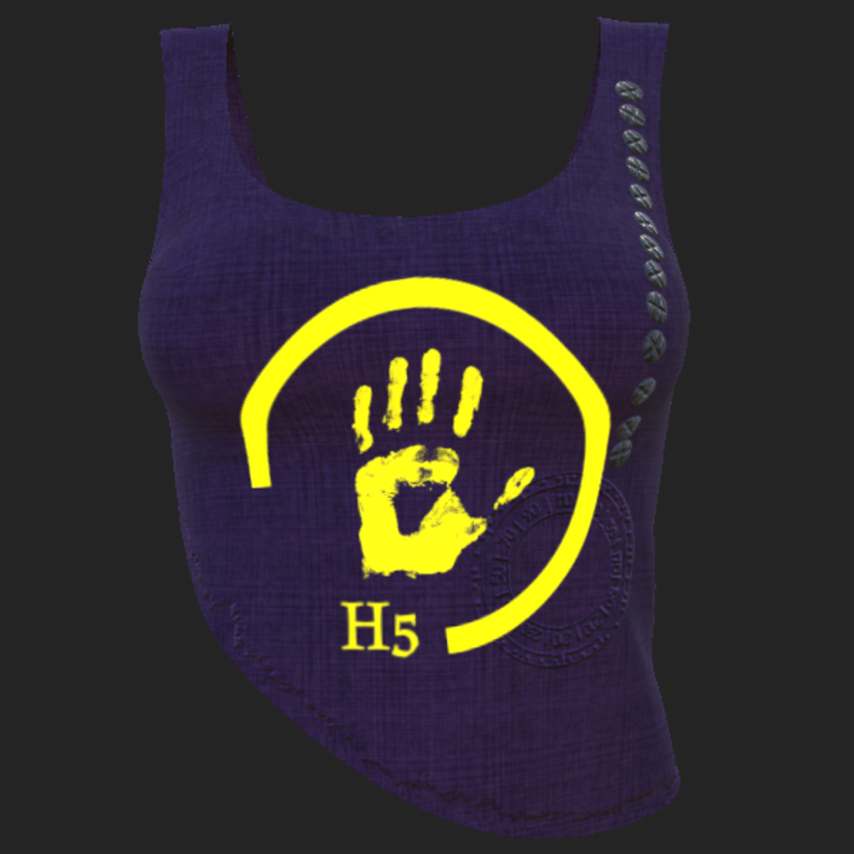 H5 shirt violet yellow