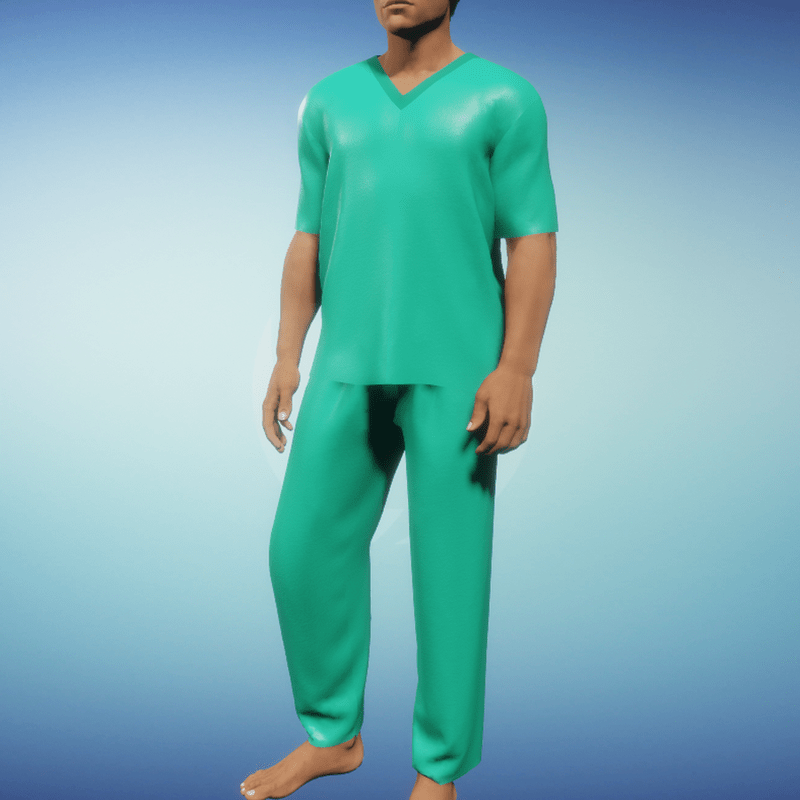 SilkTeal Pajamas Male