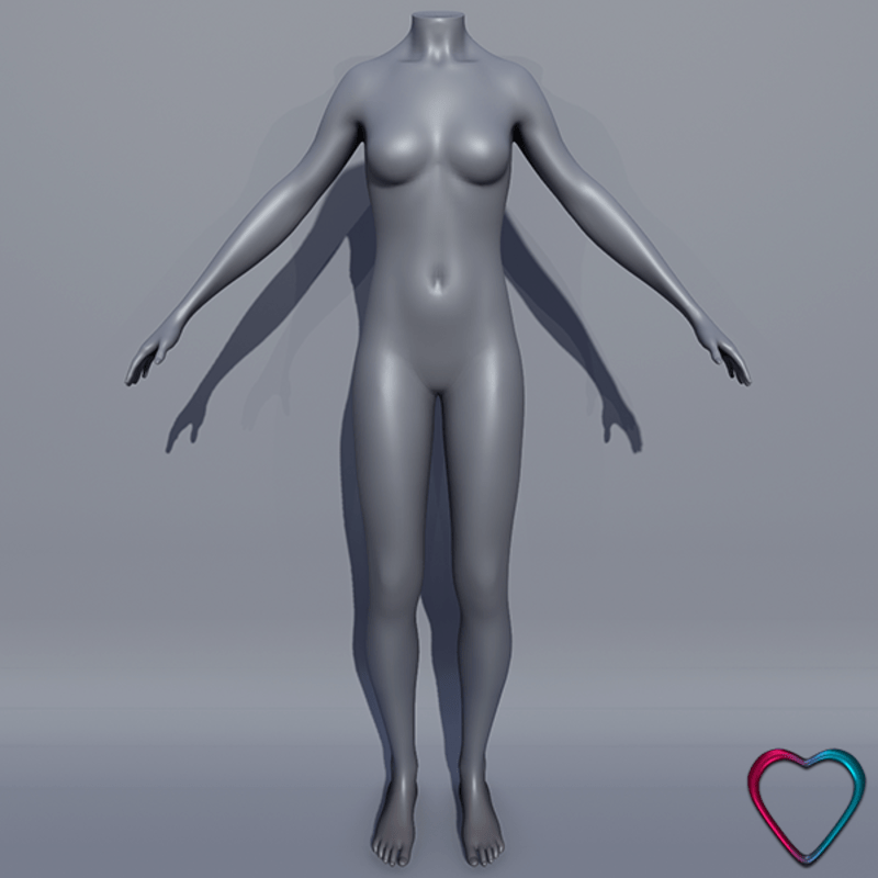 Woman AV2 Mannequin Avatar - Grey