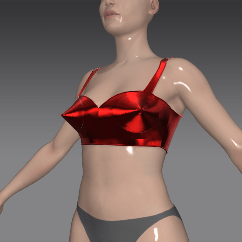 bulletcone brassière-- red