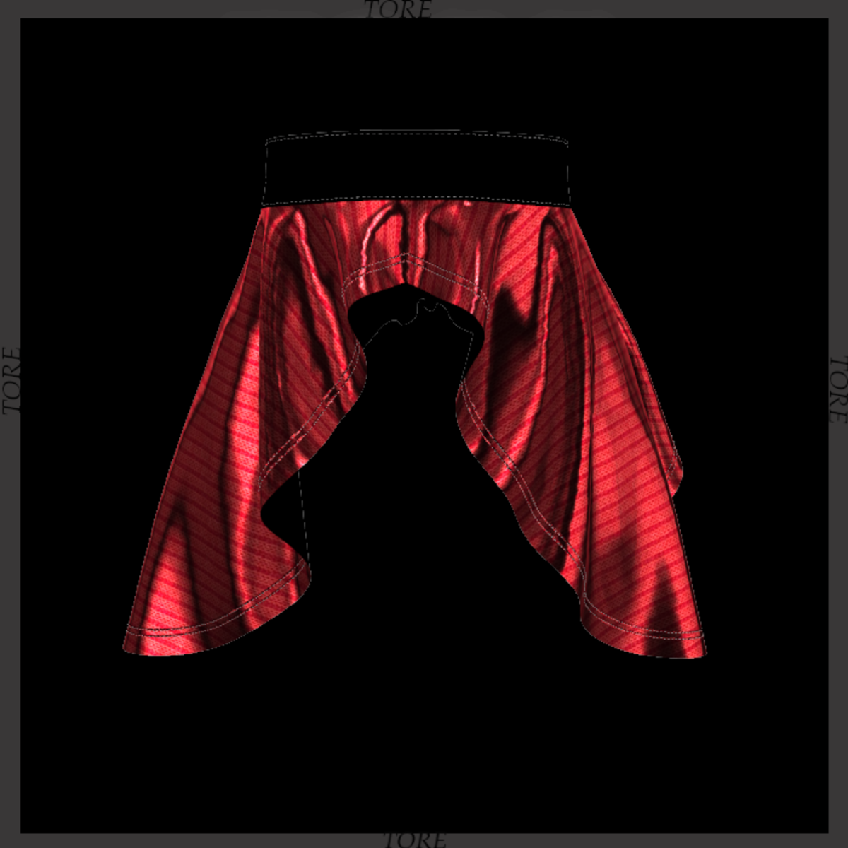 Punk Skirt Metalic Red