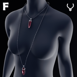 Ruby Double Pendant - F
