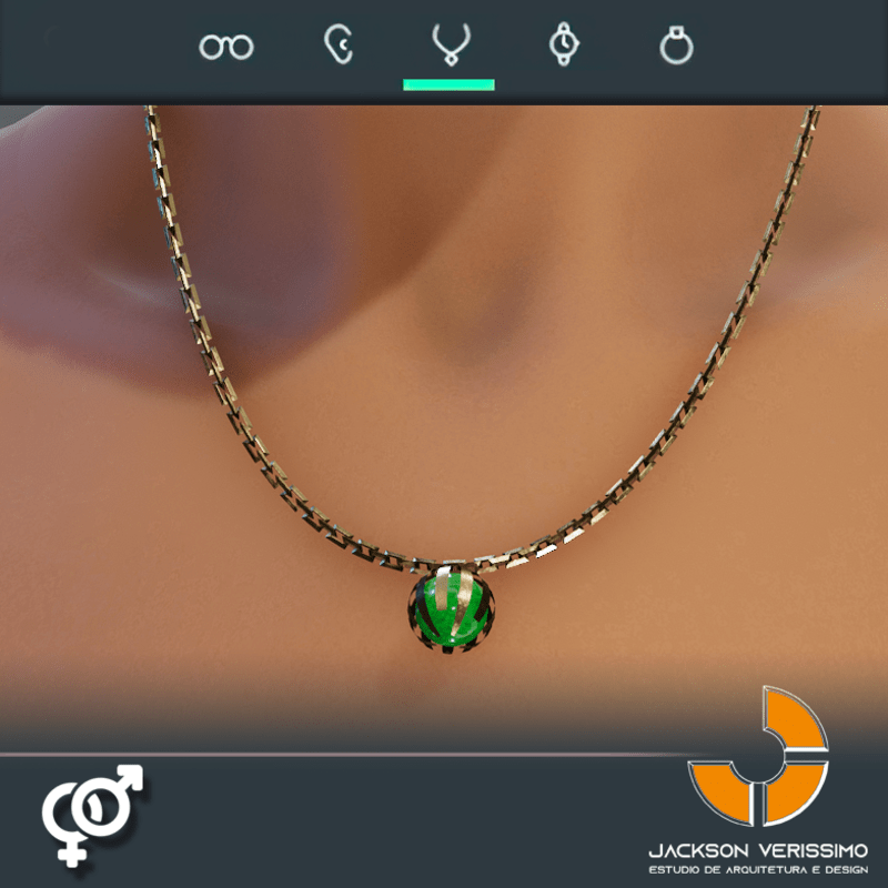 Cosmic Necklace- Gold Emerald