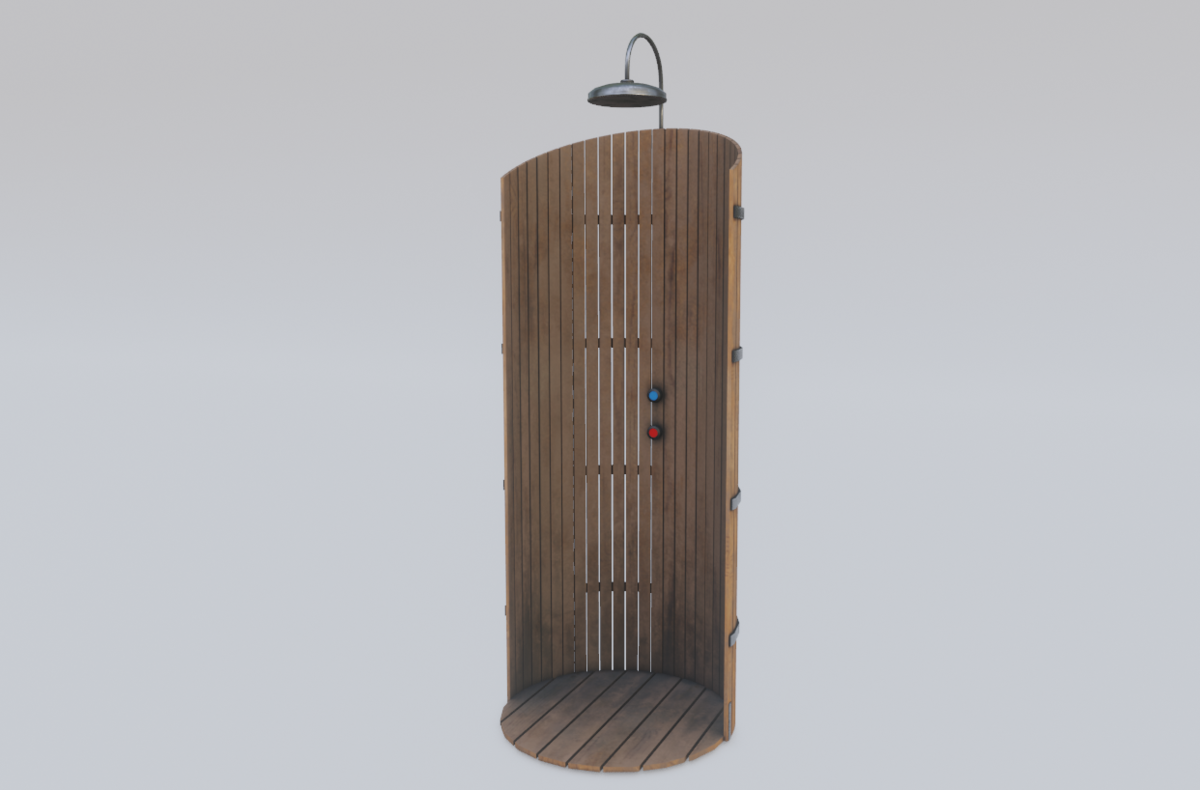Shower in wood