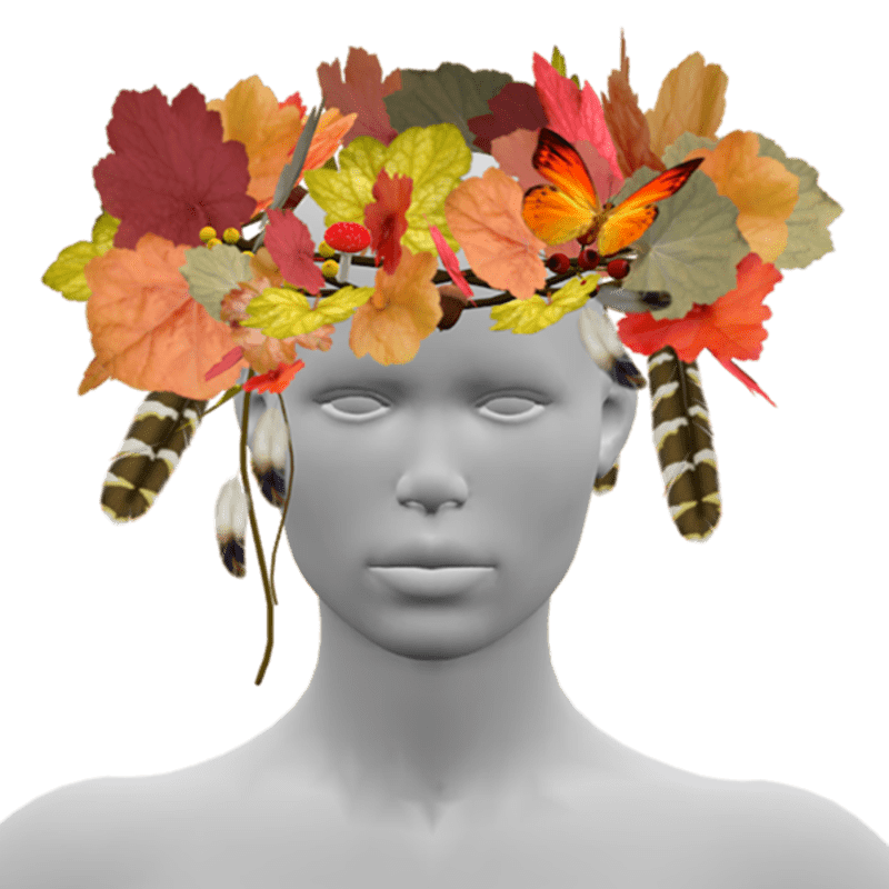 Autumn wreath - head piece