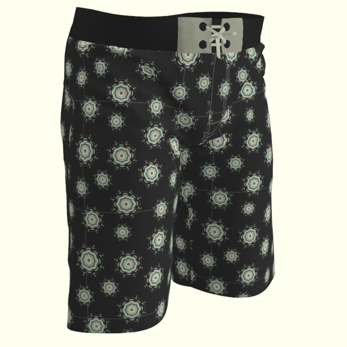 Black Swim Trunk Circle