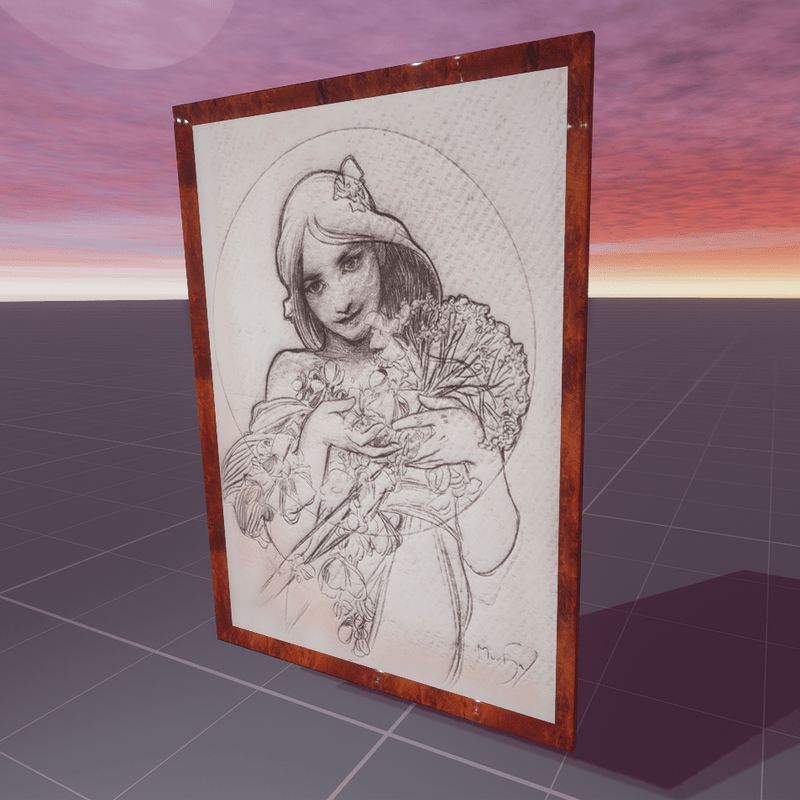 Girl With Flowers Alphonse Mucha