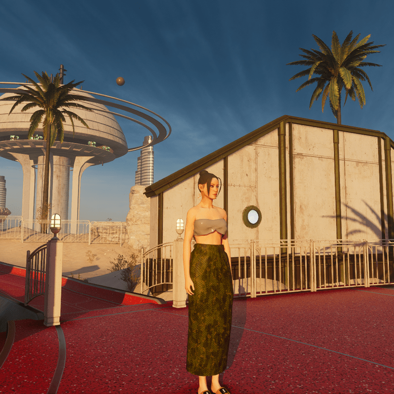 Camo Skirt and Halter Top Set