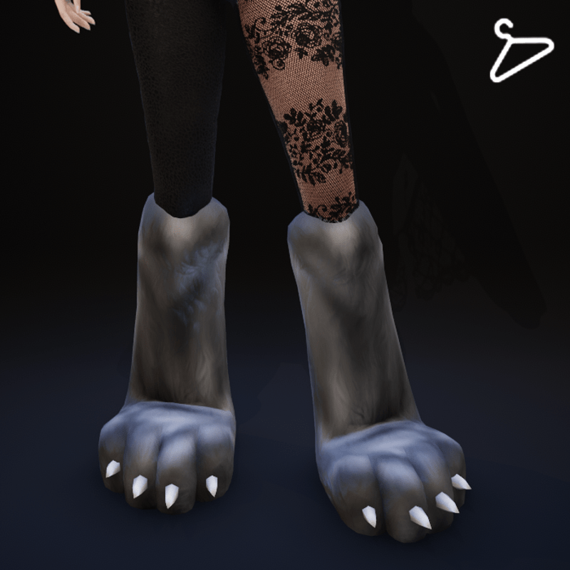 Cat Paw Boots - Grey Tabby