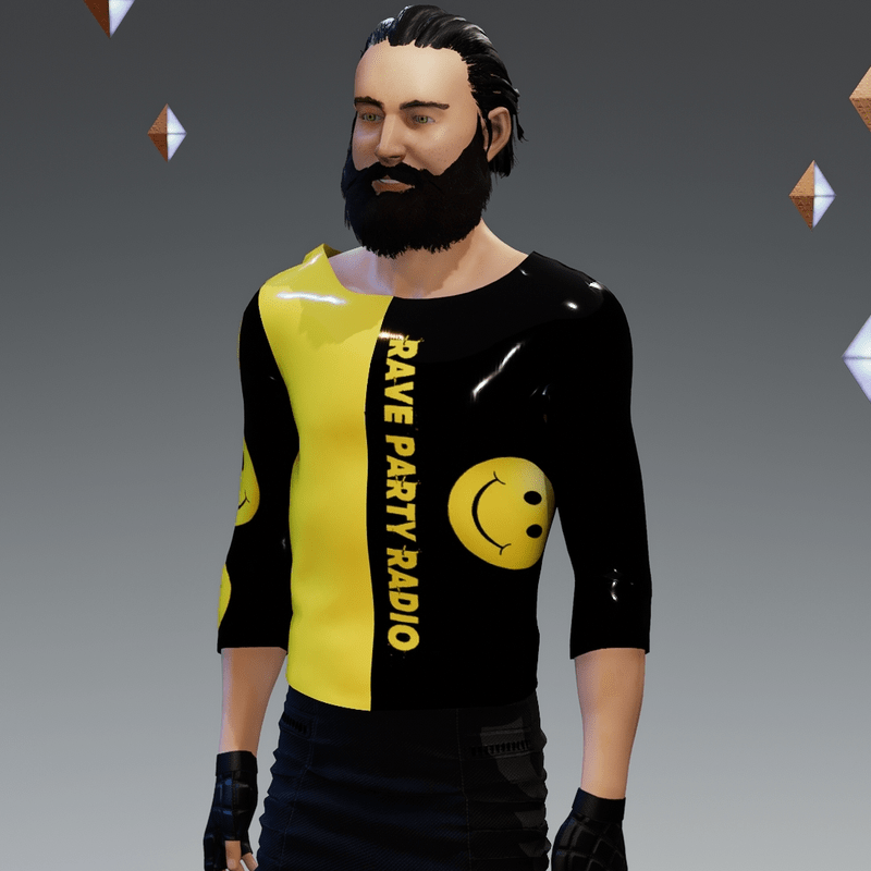 Rave Party Radio Rubber Shirt