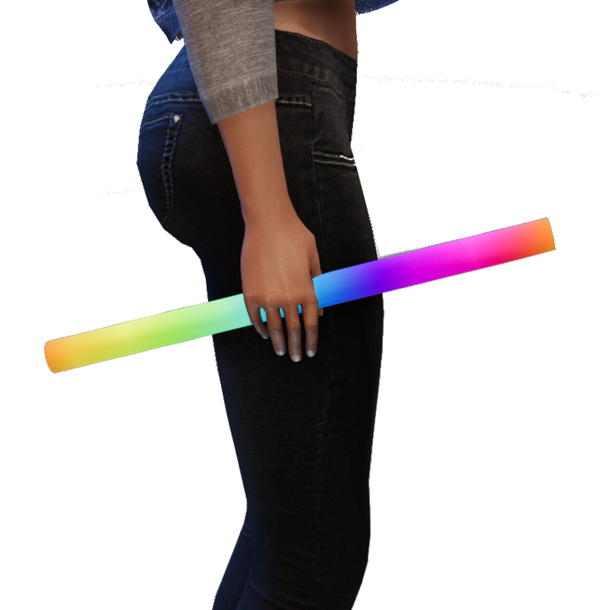 Glowing Stick animated female 2.0