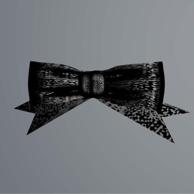 grosgrain waist bow-- black