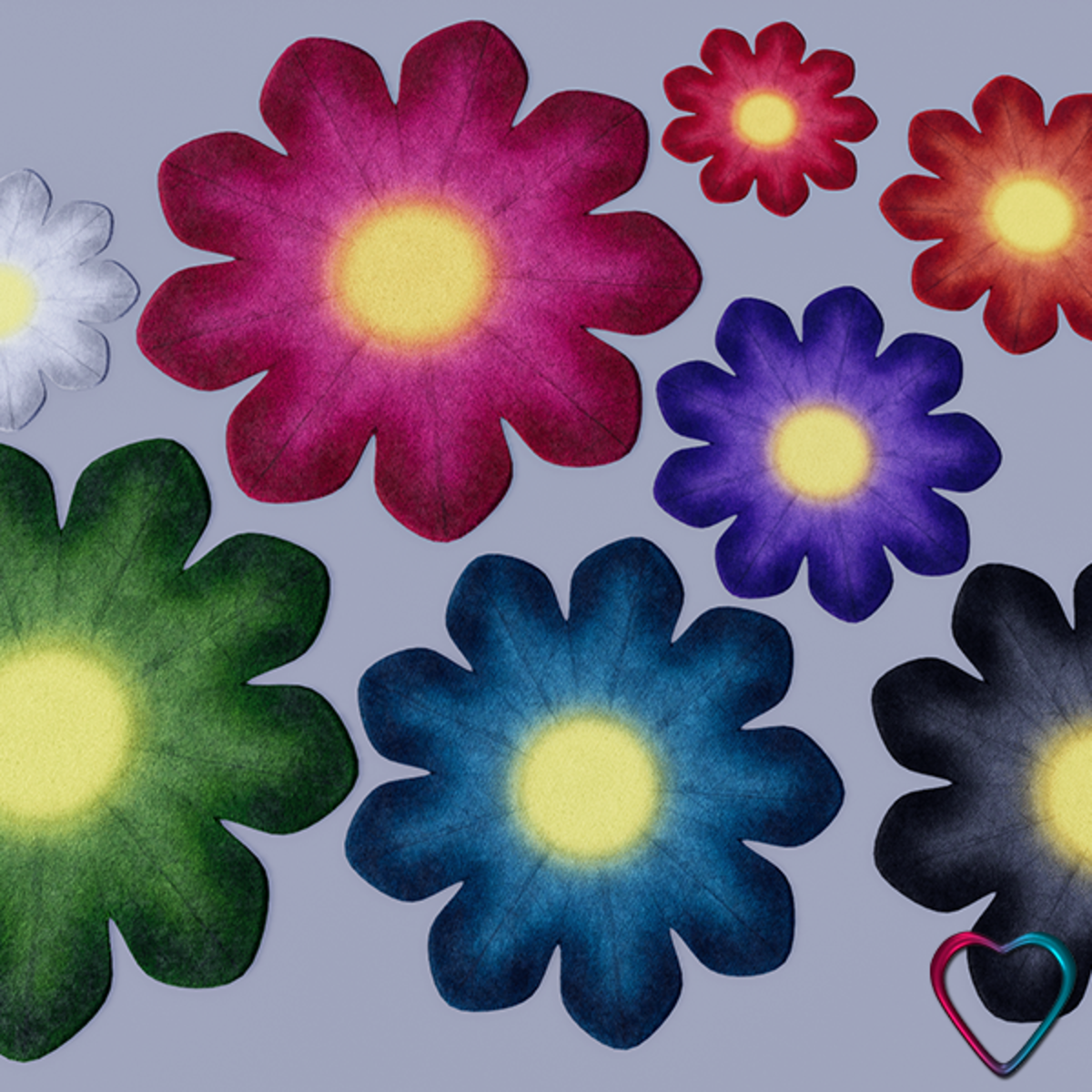 Flower Rugs - 8 Colors