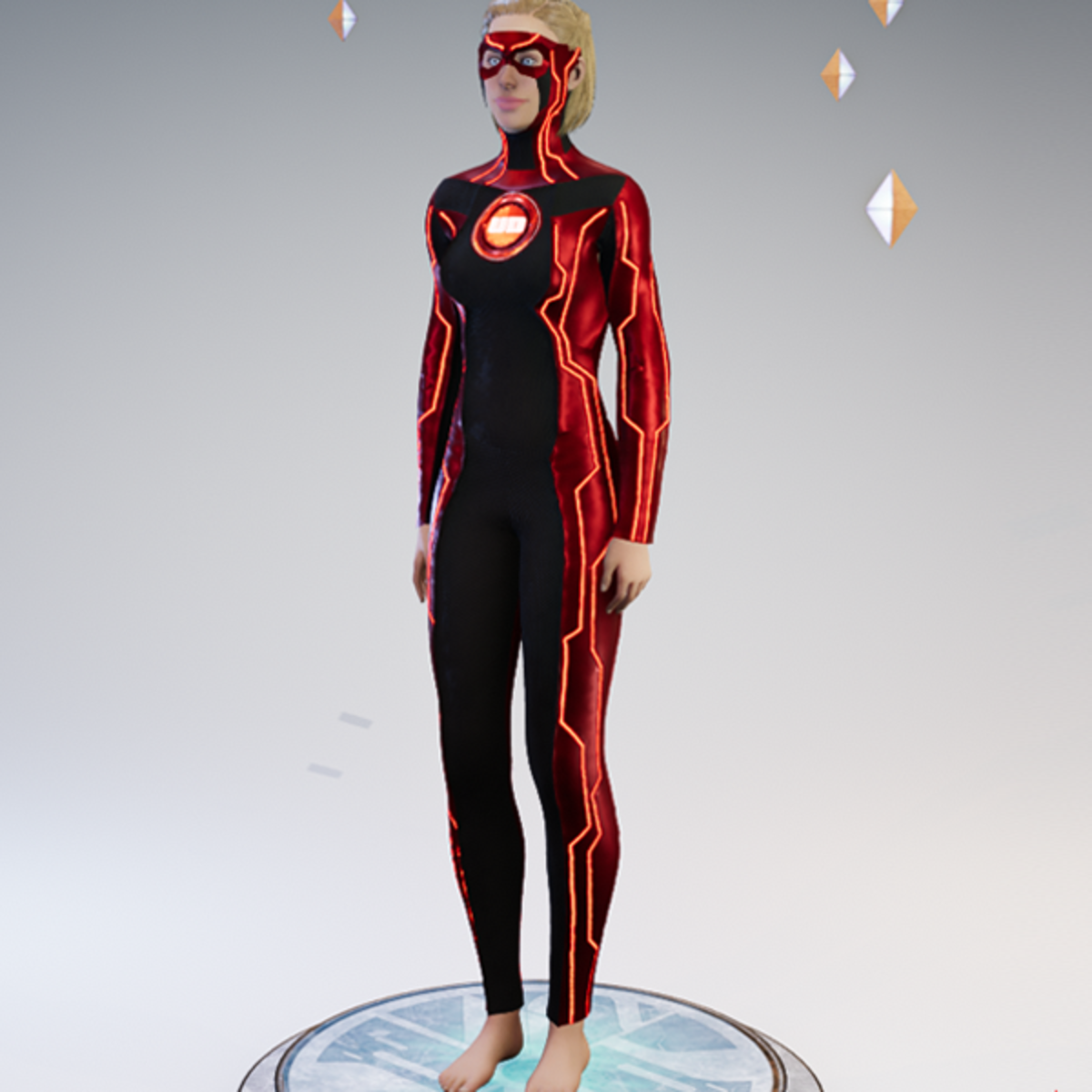 Ultimate Disc Gamesuit (base red female)