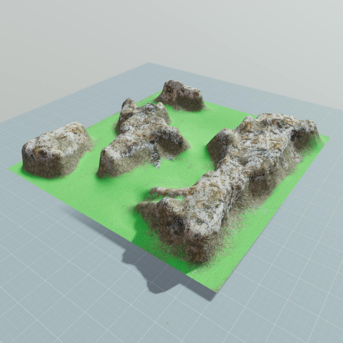 Green Ground Mountains Landscape