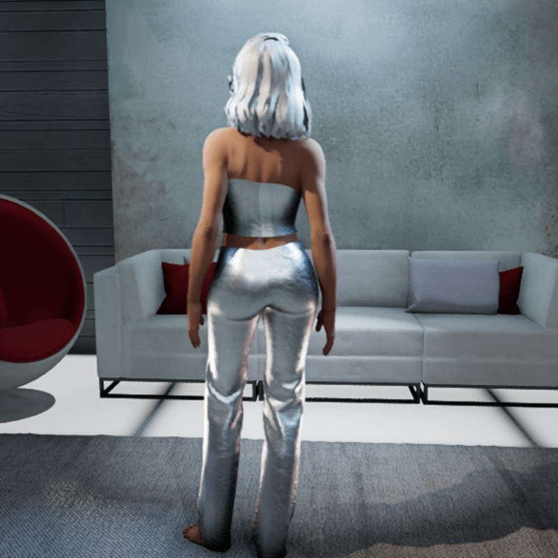 Metallic Silver Outfit #5