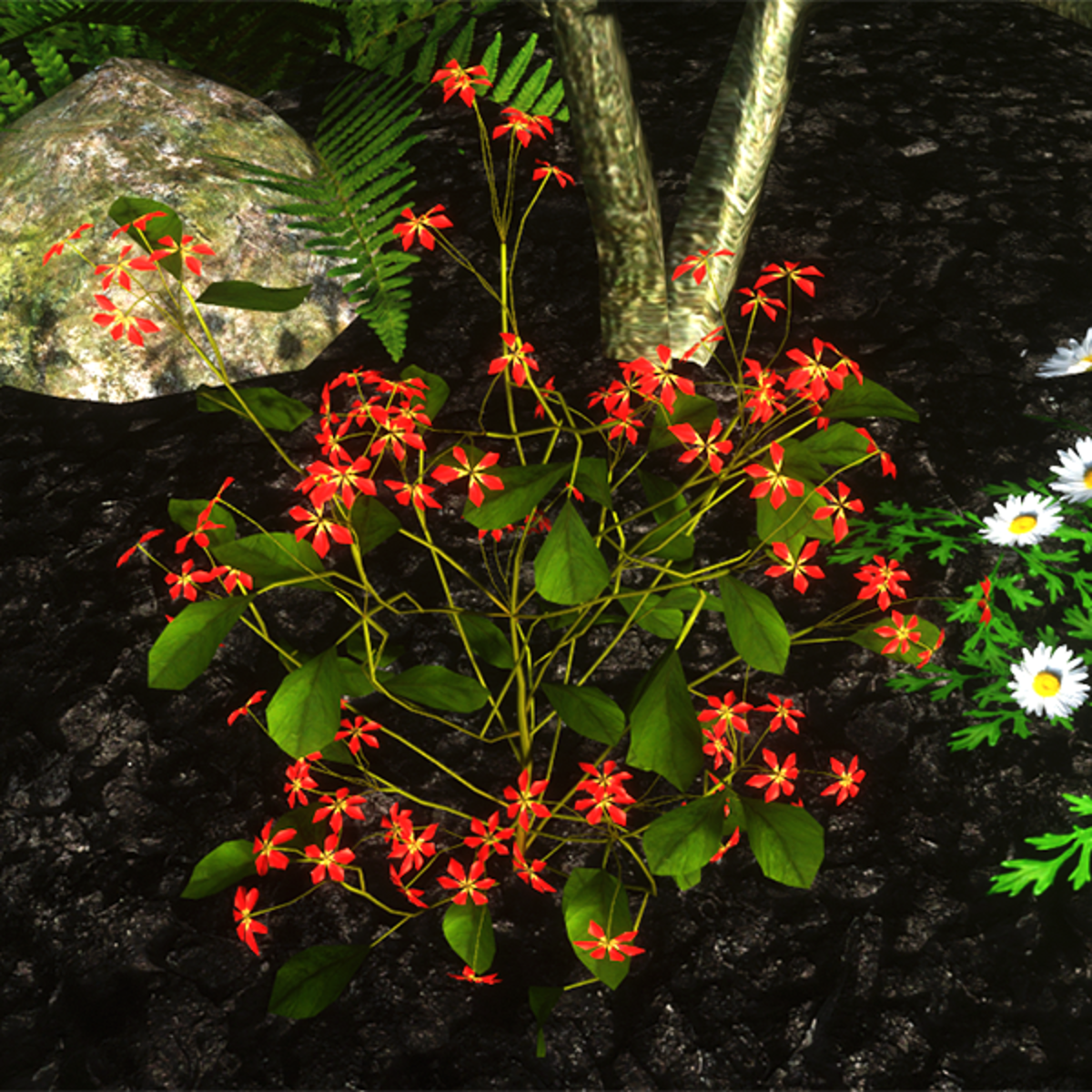 Flowering Shrub - Red