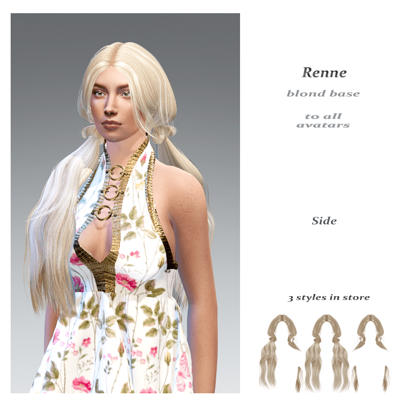 Renne side style -blond base