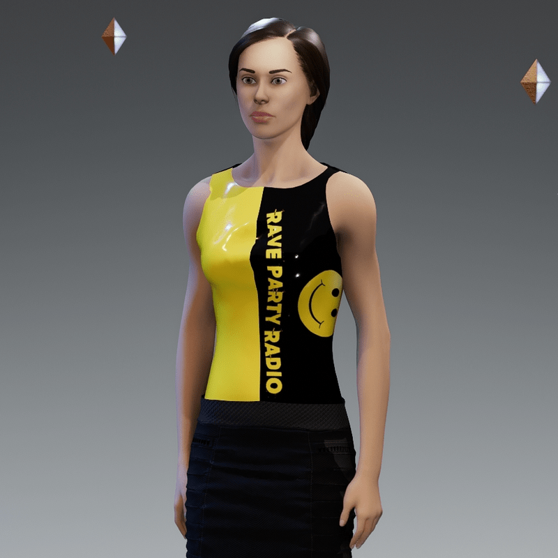 Rave Party Radio Rubber Vest