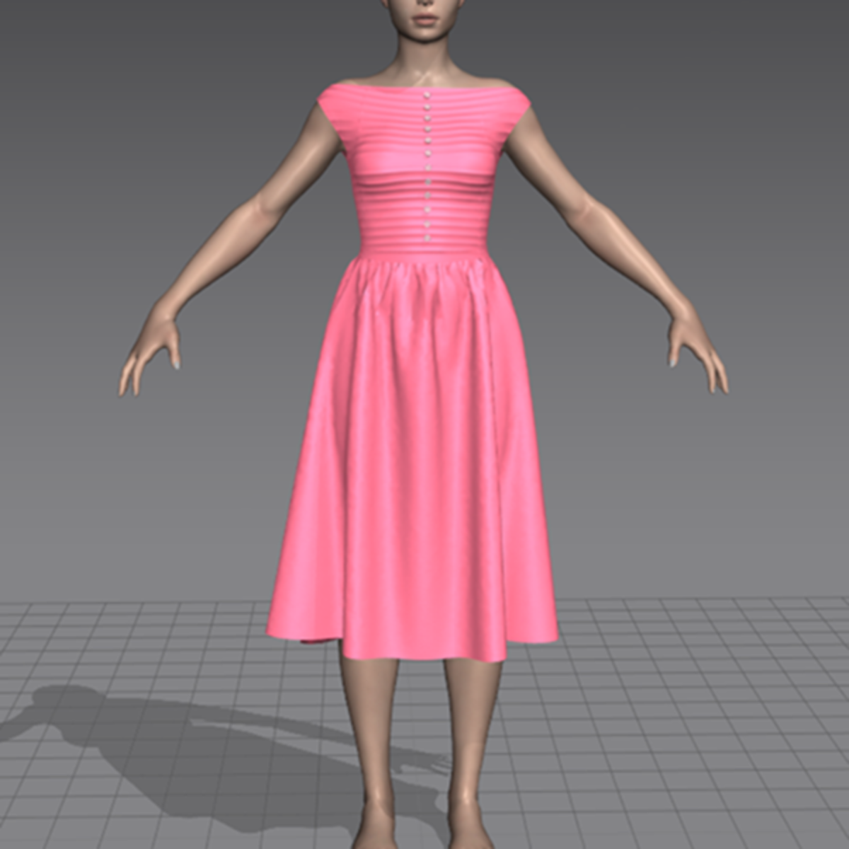 1962 cherry blossom party dress