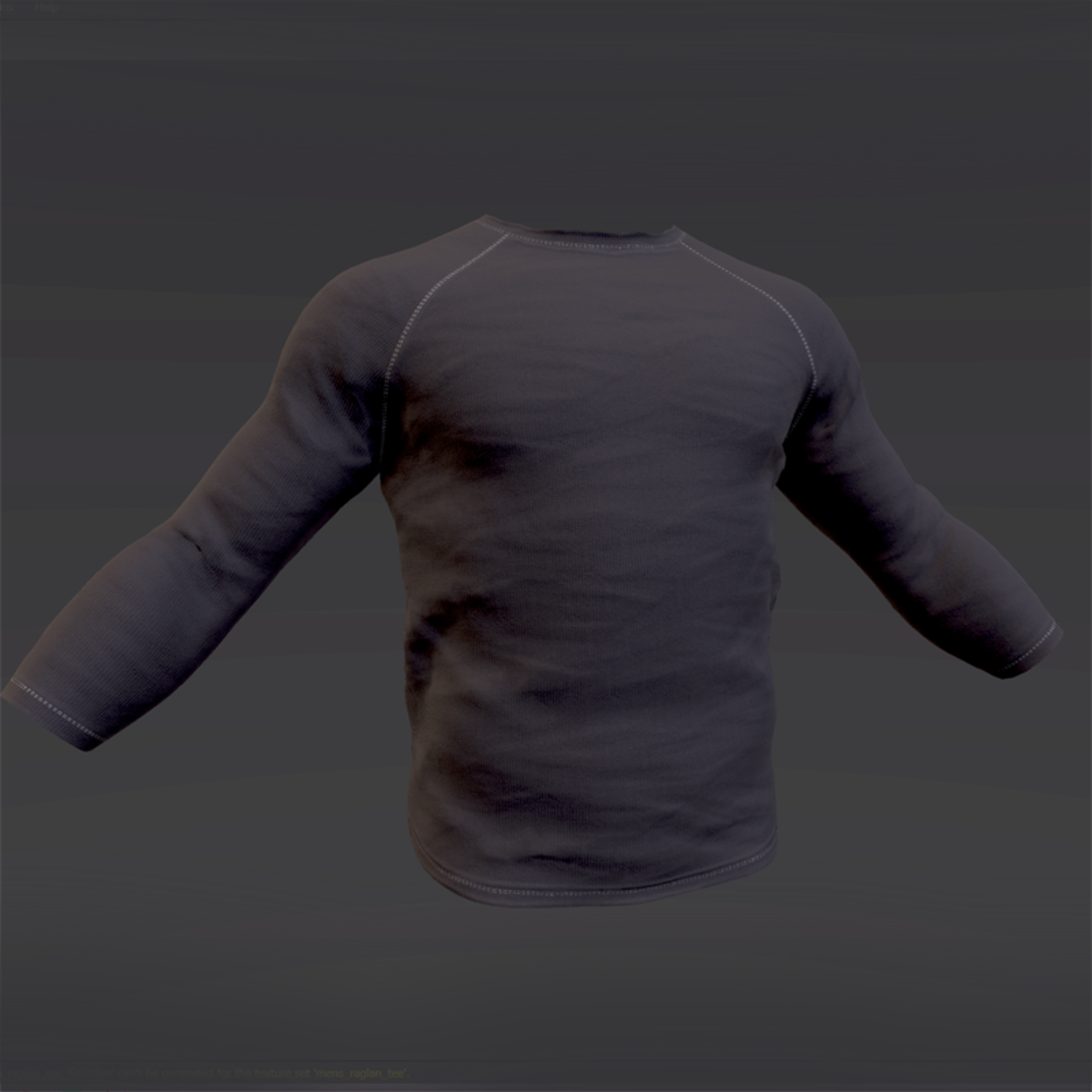 Plain Black Baseball T-Shirt