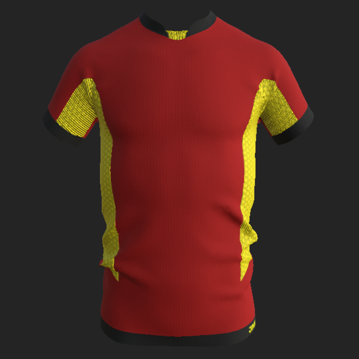 SPORT SHIRT RED YELLOW