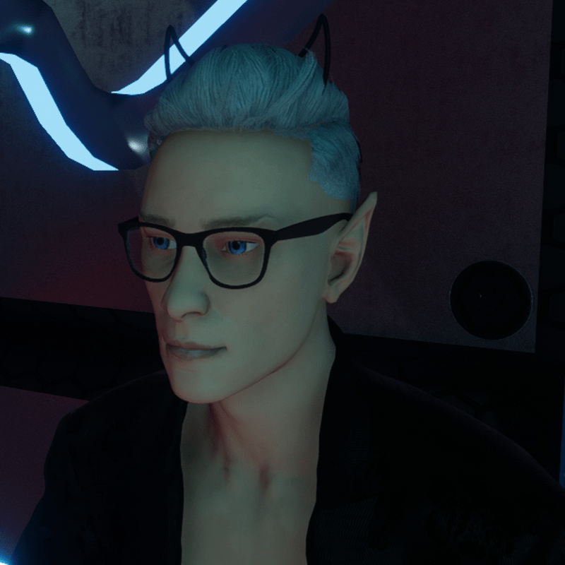 Wireframe Devil Horns Black