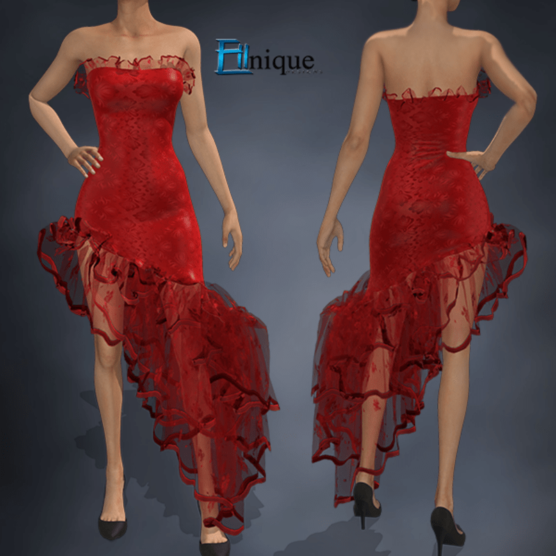 Lulu Red Spanish Gown