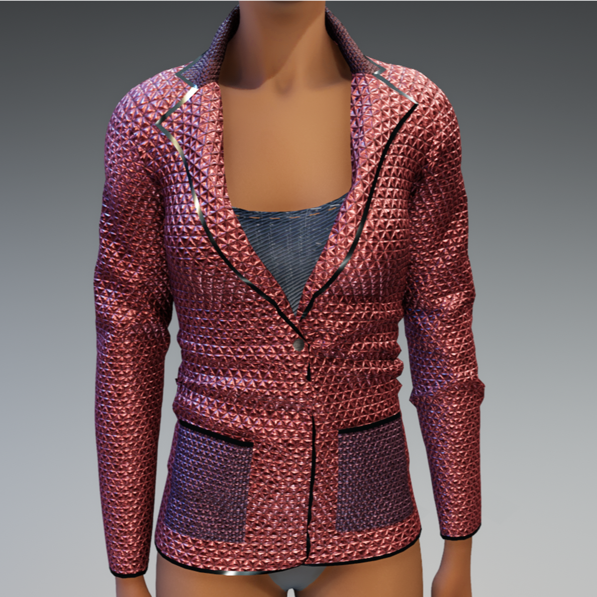 Shinny Jacket with shirt