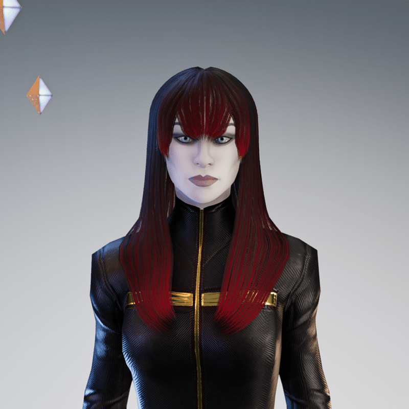 Female Hair 02 - Skin 01 - Not Tintable