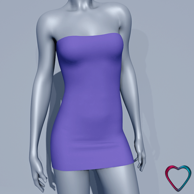 Mini Tube Dress - Purple