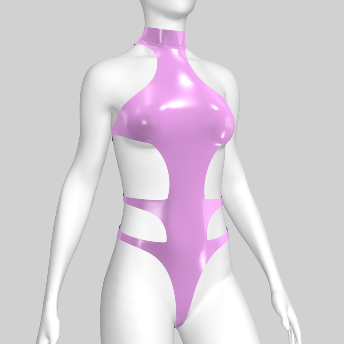 Bodysuit Aiko Vinyl Light Pink 2.0