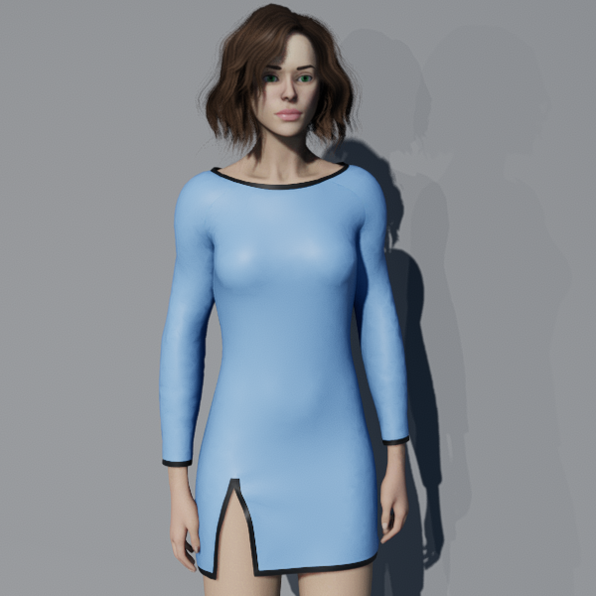 MORGANE DRESS BlueBlack