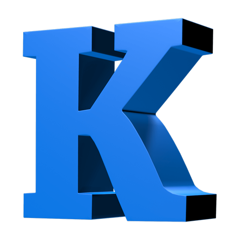 LOOT: Letter K (Blue)