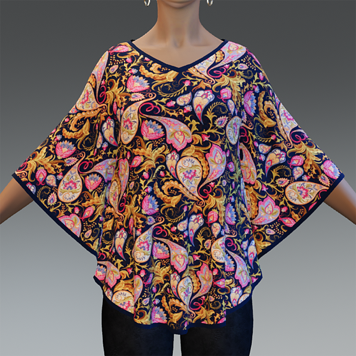 TKA Boho Paisley blouse