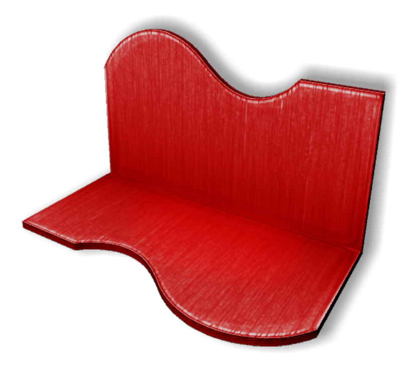 Display For Shop ( H5-W10-D5 ) - Red - Collision Mesh