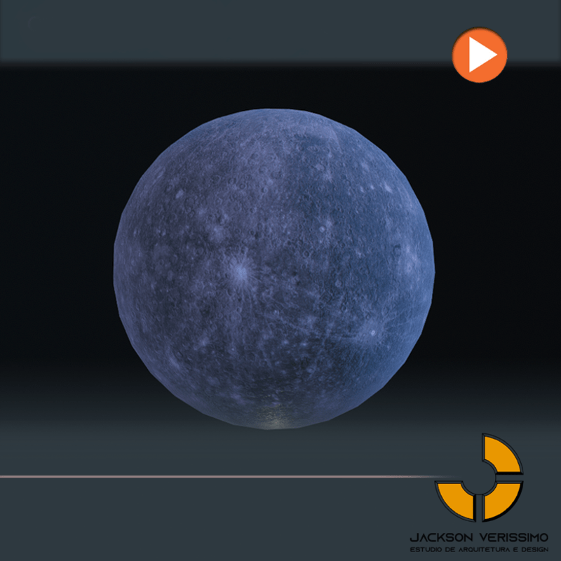 Animated Planet Mercury