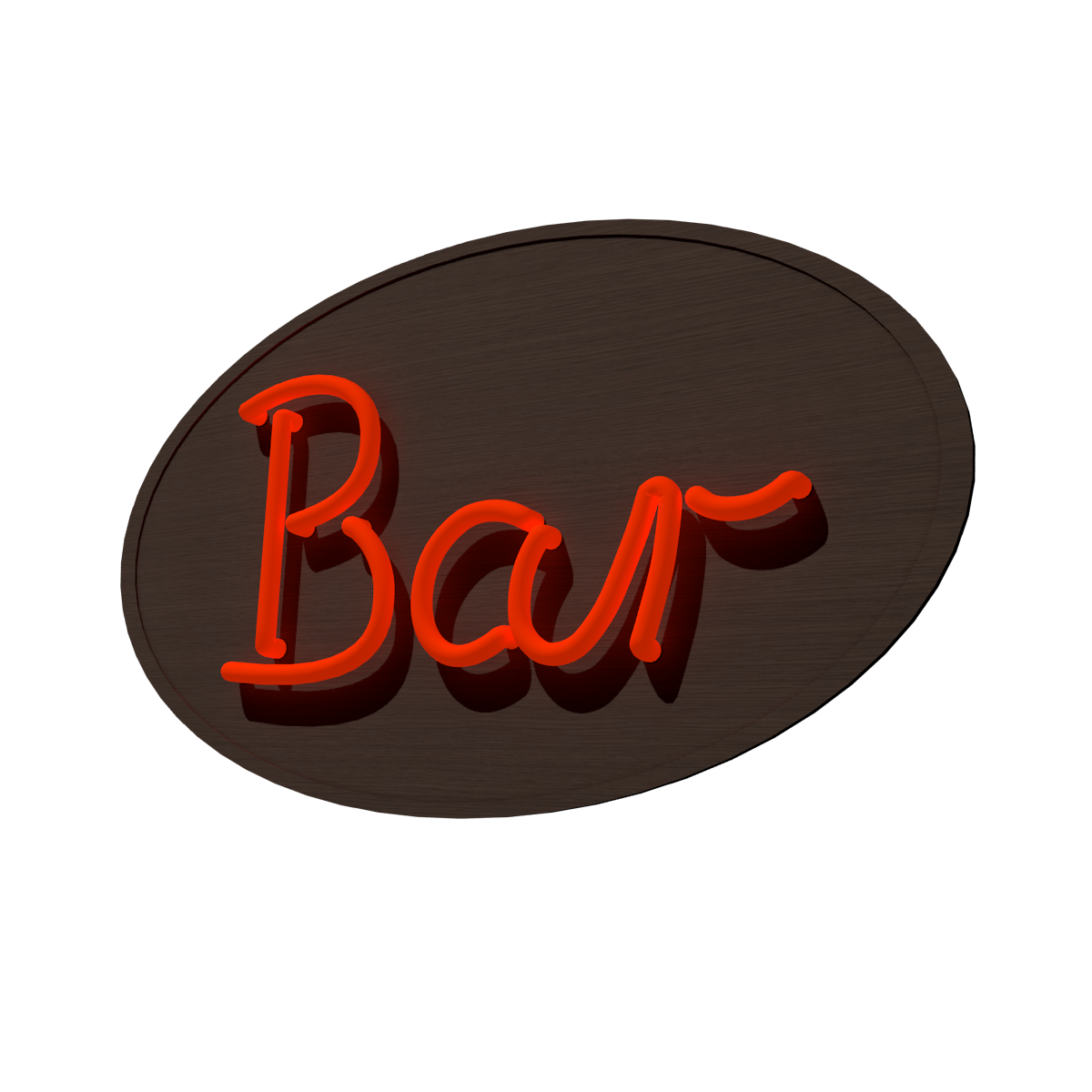 Neon lettering Bar