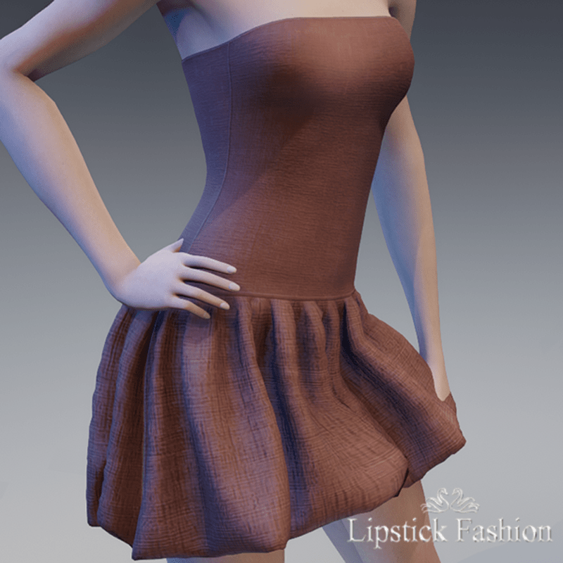 L.F. OLYMPE DRESS CHOCOLAT
