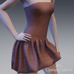 L.F. OLYMPE DRESS CHOCOLAT