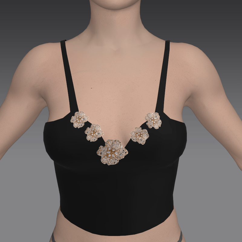 Diamond Tank Top- Black