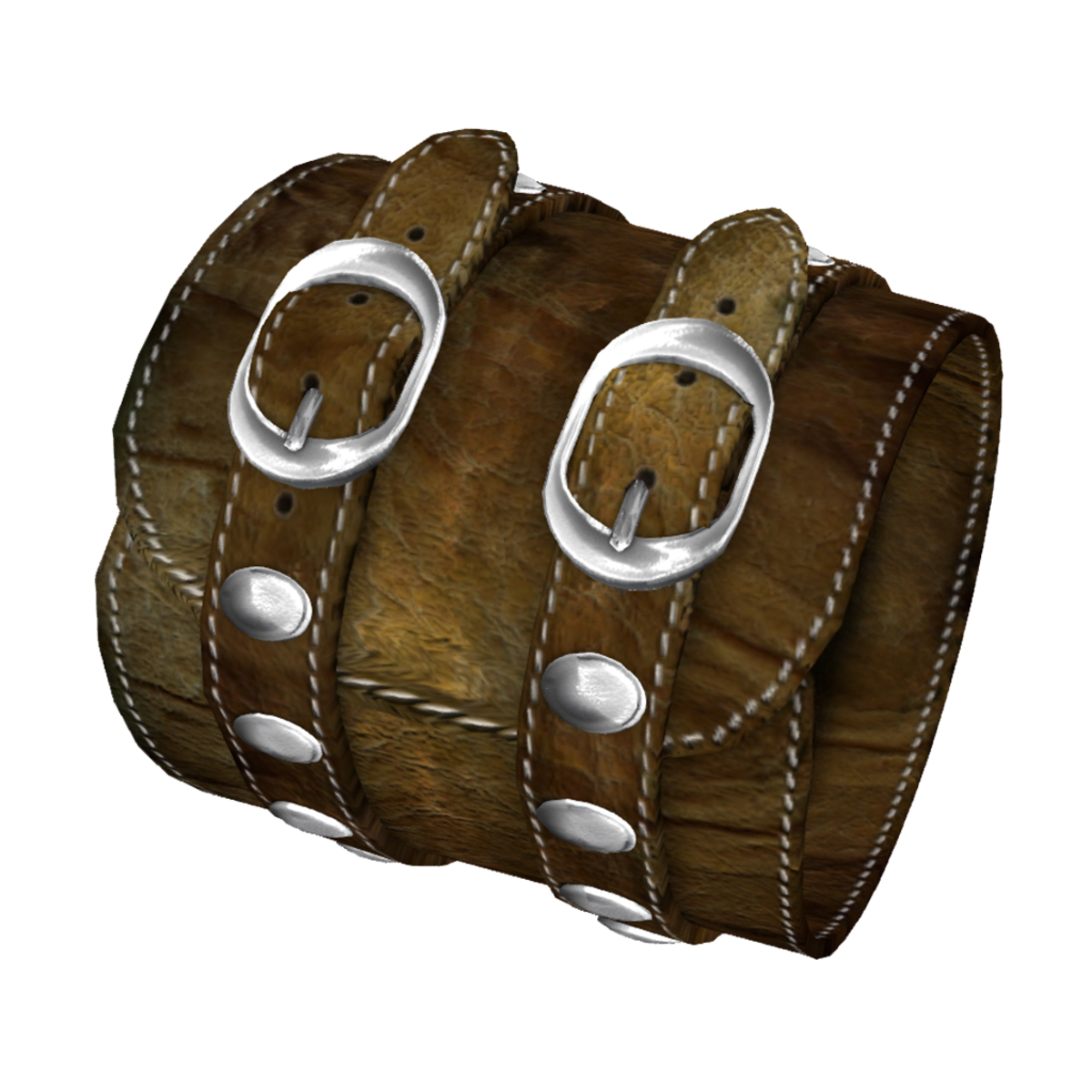 Brown Leather Bracelet Female-Right