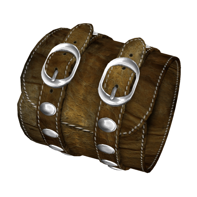 Brown Leather Bracelet Female-Right