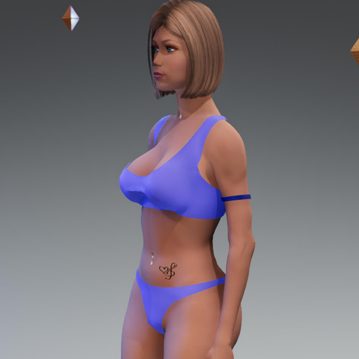 Emissive Blue Armlet