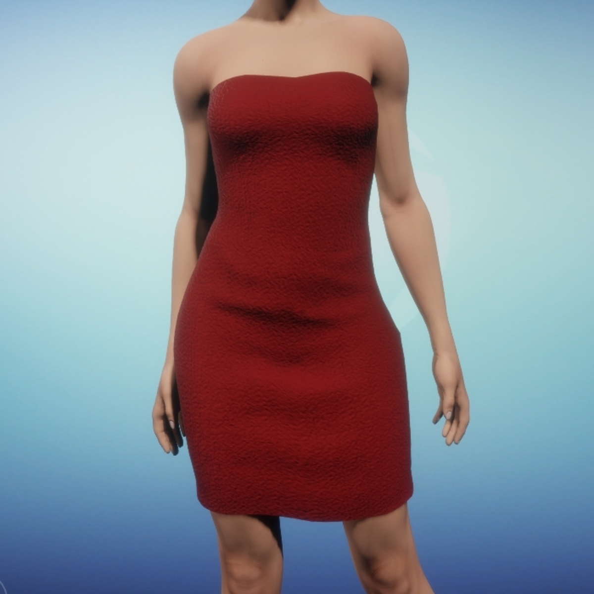 Sheath Dress - Red